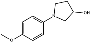 1-(4-methoxyphenyl)-3-pyrrolidinol Struktur