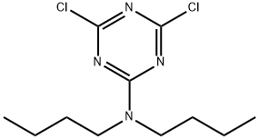 N,N-dibutyl-4,6-dichloro-1,3,5-triazin-2-amine Struktur