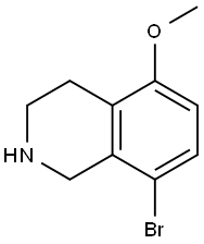 8-bromo-5-methoxy-1,2,3,4-tetrahydroisoquinoline Struktur