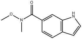 N-methoxy-N-methyl-1H-Indole-6-carboxamide Struktur