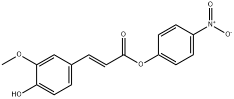 4-Nitrophenyl trans-ferulate Struktur