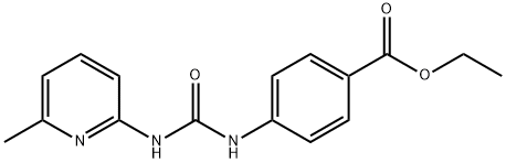 ethyl 4-(3-(6-methylpyridin-2-yl)ureido)benzoate Struktur