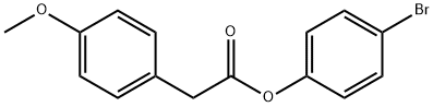 4-bromophenyl (4-methoxyphenyl)acetate Struktur