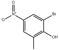 2-Bromo-6-methyl-4-nitrophenol Struktur