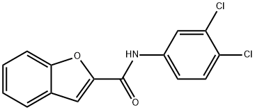 N-(3,4-Dichlorophenyl)benzofuran-2-carboxamide Struktur