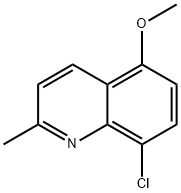 8-chloro-5-methoxy-2-methylquinoline Struktur