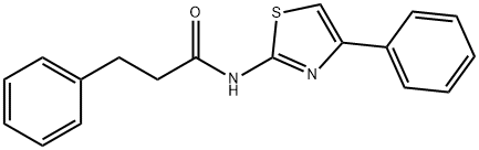 3-phenyl-N-(4-phenyl-1,3-thiazol-2-yl)propanamide Struktur