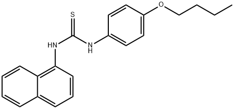 1-(4-butoxyphenyl)-3-naphthalen-1-ylthiourea Struktur