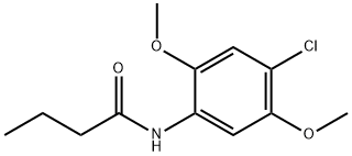 N-(4-chloro-2,5-dimethoxyphenyl)butanamide Struktur