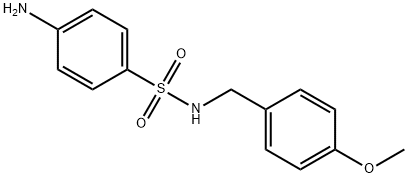 4-氨基-N-(4-甲氧基芐基)苯磺酰胺, 436091-90-6, 結(jié)構(gòu)式