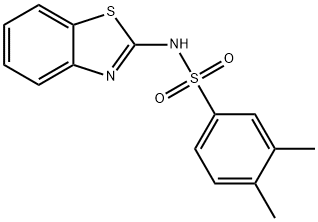 N-(1,3-benzothiazol-2-yl)-3,4-dimethylbenzenesulfonamide Struktur