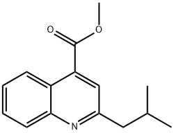 methyl 2-isobutylquinoline-4-carboxylate Struktur