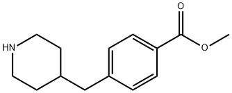 4-Piperidin-4-ylmethyl-benzoic acid methyl ester Struktur