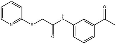 N-(3-acetylphenyl)-2-(pyridin-2-ylsulfanyl)acetamide Struktur