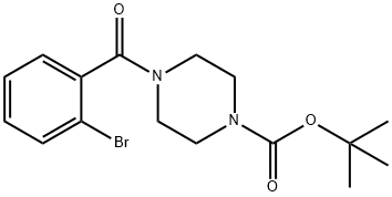 tert-Butyl 4-(2-bromobenzoyl)piperazine-1-carboxylate Struktur