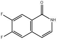 6,7-difluoroisoquinolin-1(2H)-one Struktur