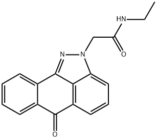 N-ethyl-2-(6-oxodibenzo[cd,g]indazol-2(6H)-yl)acetamide Struktur