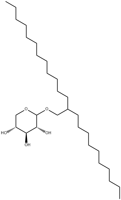 2-Decyltetradecyl D-xylopyranoside Struktur