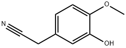 (3-Hydroxy-4-methoxy-phenyl)-acetonitrile Struktur