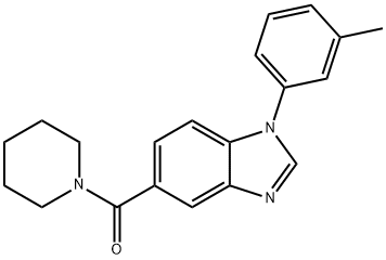 piperidin-1-yl(1-m-tolyl-1H-indazol-6-yl)methanone, 451496-96-1, 結(jié)構(gòu)式