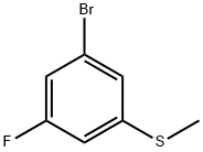 1-Bromo-3-fluoro-5-methylsulfanylbenzene Struktur