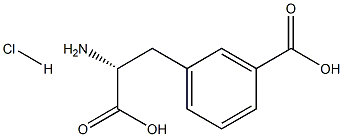 D-Phenylalanine, 3-carboxy-, hydrochloride (9CI) Struktur