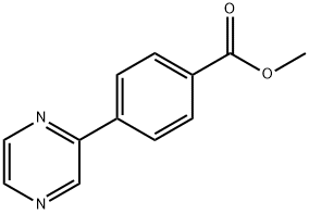 methyl 4-(pyrazin-2-yl)benzoate Struktur