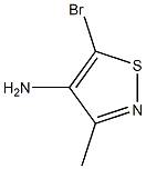 5-Bromo-3-methyl-4-isothiazolamine Struktur