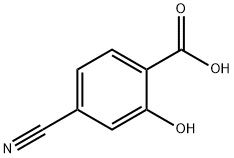 4-cyano-2-hydroxybenzoic acid Struktur