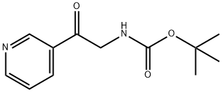 [2-oxo-2-(3-pyridinyl)ethyl]-carbamic acid 1,1-dimethylethyl ester Struktur