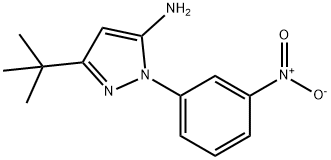 2-(3-nitrophenyl)-5-tert-butyl-2H-pyrazol-3-yl-amine Struktur