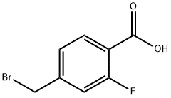 4-(Bromomethyl)-2-fluorobenzoicacid Struktur