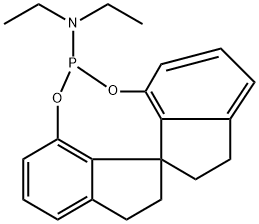 (11aS)-dioxaphosphocin-
5-amine, N,N-diethyl-10,11,12,13-tetrahydro-Diindeno[7,1-de:1',7'-fg][1,3,2] Struktur