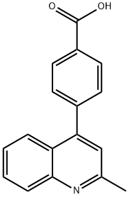 4-(2-Methylquinolin-4-yl)benzoic acid Struktur