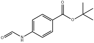 Benzoic acid, 4-(formylamino)-, 1,1-dimethylethyl ester Struktur