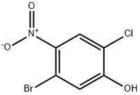 5-Bromo-2-chloro-4-nitro-phenol Struktur