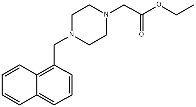 ethyl 2-(4-(naphthalen-1-ylmethyl)piperazin-1-yl)acetate Struktur