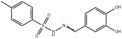 (E)-N'-(3,4-dihydroxybenzylidene)-4-methylbenzenesulfonohydrazide Struktur