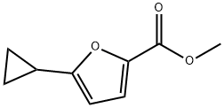 methyl 5-cyclopropylfuran-2-carboxylate Struktur