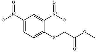 methyl 2-((2,4-dinitrophenyl)thio)acetate Struktur