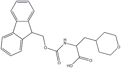 a-(Fmoc-amino)-tetrahydropyran-4-propanoic acid Struktur