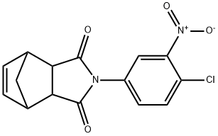 2-(4-chloro-3-nitrophenyl)-3a,4,7,7a-tetrahydro-1H-4,7-methanoisoindole-1,3(2H)-dione Struktur