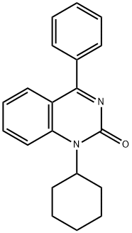 1-Cyclohexyl-4-phenylquinazolin-2(1H)-one Struktur