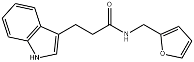 N-(furan-2-ylmethyl)-3-(1H-indol-3-yl)propanamide Struktur