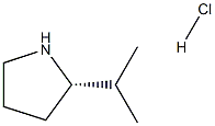 (S)-2-Isopropylpyrrolidine hydrochloride Struktur