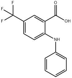 2-(Phenylamino)-5-(trifluoromethyl)benzoic acid Struktur