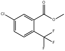 5-Chloro-2-(trifluoromethyl)benzoic acid methyl ester Struktur