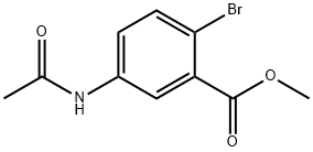 Methyl 5-acetamido-2-bromobenzoate Struktur