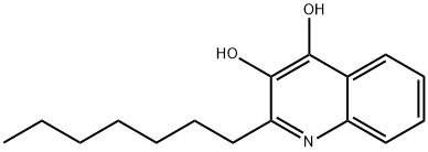 2-heptyl-3,4-Quinolinediol Struktur