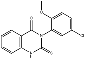 3-(5-chloro-2-methoxyphenyl)-2-thioxo-2,3-dihydroquinazolin-4(1H)-one Struktur